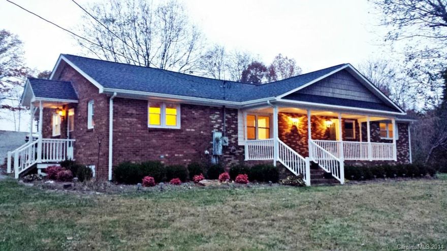 MOUNTAIN VIEW! Nicely updated and spacious brick ranch on just over 1 acre in the Crowders Mountain area.  3 bedrooms plus an office/living room and den/large eat-in kitchen.  Fully insulated 30X32 garage/shop built in 2007 with 200 amp service box and separate electrical meter and 12X32 shed.  Updates to home include: new windows 2009, new well 2008, new HVAC 2013, new roof 2012.  **NOTE** 1.56 acre in tax records, includes portion of land across the road that will be subdivided at closing.