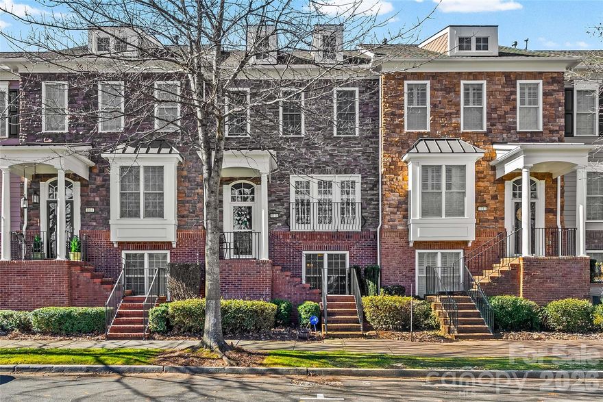 LOCATION, LOCATION, LOCATION! Prime 3 bedroom, 3.5 bathroom townhouse in the well sought-after neighborhood of Baxter Village. Right off the 2 car attached garage you'll find a full bedroom and full bathroom with an oversized utility closet, perfect for storage. The main level consists of the living room with gas log fireplace and lots of windows bringing in tons of natural light. Kitchen contains plenty of cabinets for storage, granite counter-tops, tile backsplash, gas range and stainless steel appliances. Enjoy your morning coffee on the trex deck overlooking the seasonal nature views or on the front porch overlooking Lake Elliott. Upstairs you'll find 2 full bedrooms including the oversized primary with large walk-in closet and 2 full sized bathrooms, both containing a large garden bathtub. 

Don't miss all the amazing amenities Baxter Village has to offer. From a clubhouse, outdoor pool, tennis courts, lots of walking trails, playground and not to mention the convenience of all the shops and restaurants all within walking distance. You won't want to miss this one!