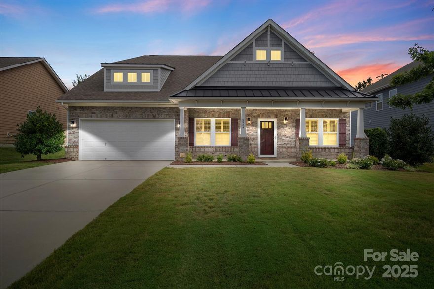 Step into this exceptionally crafted residence in the highly desirable Heritage Hall community! Enjoy the convenience of one-level living without sacrificing style or sophistication. The gourmet kitchen is a chef’s dream, featuring granite countertops, stainless steel appliances, soft-close drawers, custom under-cabinet lighting, sliding pull-out shelves, and cleverly hidden outlets above the backsplash for a seamless look.
The private office is designed for productivity and comfort with French doors and plantation shutters. A formal dining room with a trey ceiling and an abundance of natural light creates the perfect setting for entertaining.
Throughout the home, you'll find elegant crown molding that adds a refined touch to every room. The spacious main-floor primary suite offers a luxurious retreat, complete with a spa-like glamour bath and generous walk-in closet. Two additional bedrooms provide ample space for family or guests, while the upstairs bonus room—with its own full bath—can serve as a fourth bedroom, media room, or private guest suite.
Outside, enjoy a beautifully landscaped, low-maintenance yard perfect for relaxing or entertaining.
This home truly has it all—quality finishes, thoughtful design, and an unbeatable location. Just minutes from shopping, dining, and more. Welcome to the lifestyle you’ve been waiting for in Heritage Hall!