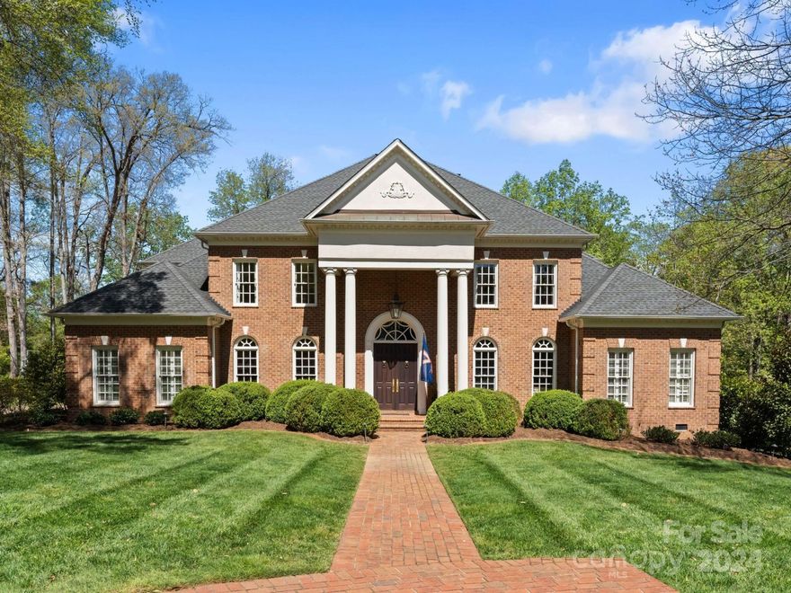 Beautiful estate home located on a cul de sac in popular Royden. 2800 Jem Ct sits on a .86 acre lot with beautiful landscaping. The two story foyer and curved staircase is open to the dining room and office. The office has a built in desk and tons of bookcases. The two story living room has a gas fireplace and wet bar. The kitchen has been recently renovated with new countertops and high end appliances. This light and bright kitchen is open to the breakfast room & the family room, and there is also a second wet bar with beverage fridge in the kitchen. There are 2 powder rooms on main level. The primary is also on the main level with dual closets & a large bath. The upper level offers 4 additional bedrooms, each with its own bath. There is also a big bonus room with built-ins. Enjoy the covered porch located right off the family room overlooking a beautiful pool and spa. Finally, there is a cozy graveled fire pit area for evening outdoor fires. Come see all this grand home has to offer!