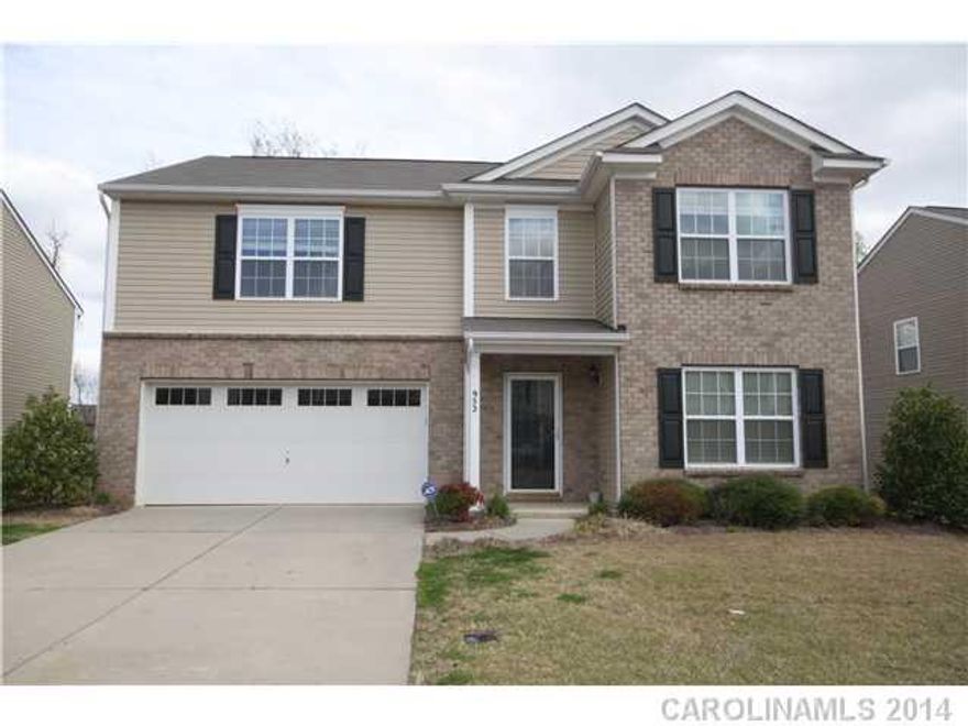 Location Location!Lovely 2 Story,4BR, 2.5BA,formal dining room,office, kitchen opens to breakfast and great room,tons of natural light,large bedroom upstairs and a loft,pretty back yard with patio, Walk to the community pool.Bring that client that is looking for a spacious home, community has a 3 mile walking trail.  2 Miles from I-85,15 minutes to the airport, 25 minutes to Downtown Charlotte.