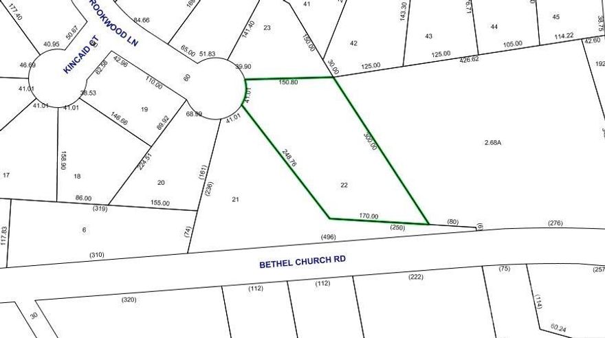 Come build your home in the very popular Mountain View area of Hickory. There are so many things to love about this community. Very short drive to Hwy. 321 and to I-40. It has "everything!" Just to name a few: veterinary hospital, barber shop, hair and nail salon, tobacco & vape store, community library (also a voting location), Radii 100 (handmade and unique gifts from local artists!) gourmet popcorn shop, Urgent Care, more than one family medical practice, two grocery stores, eat-in restaurants, fast food restaurants, three dentists, two self-storage facilities, three banks, convenience stores/gas stations, 2 drug stores (CVS and Walgreens), two auto parts stores, auto repair shop, Town & Country Tire store, Ace Hardware with mini-U.S. Post Office inside, and so much more. Plus, residents say the schools are excellent. This wooded lot is situated at the end of a cul-de-sac in the very well-established subdivision of WoodRidge and is very private despite nearby homes. .97 acre gives you lots of room to build and keep some shade trees, too. Access to this lot is also available from the street behind, Bethel Church Road, for an additional choice to build your dream home. Seller is willing to purchase the small strip of land from neighbor so that you'll have full access to Bethel Church Road at the far end of the lot, and seller will pay for new survey. This is one of the last--or possibly--THE last building lot in the neighborhood. Beautiful newer homes are just across the street on the Bethel Church Road side of lot! Details of extra lot to be purchased by seller and added are available upon request. So much to offer here!