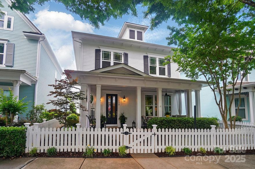 Welcome to Springfield at it's finest!  This home has the southern charm and uniqueness you would expect of the Springfield Golf Villas. Enjoy your mornings and evenings on the full width front porch nestled in the shade of this amazing home. From the moment you enter this home the custom features are everywhere, 10 ft ceilings with hand crafted crown molding throughout the main floor, built-in shelving wrap a central fireplace overlooking a kitchen and dining area. You and your guest will enjoy the oversized central kitchen island perfect for entertaining. Spacious owner's suite on the main floor and custom closet provides plenty of space. Be sure to check out the custom designed primary closet. Upstairs there are 2 bedrooms w/ Jack & Jill bathroom and an expansive bonus / flex room with custom designed built-ins providing the perfect getaway. Large walk-in attic that could be converted to extra space. Plenty of guest parking with the Full depth driveway and extra storage space in garage utility room. Walking distance to golf course, 3 pools, tennis & pickle ball courts, parks, walking trails and amenity center. Membership to Anne Springs Greenway 2100 acre Recreation Park included for Springfield Homeowners.