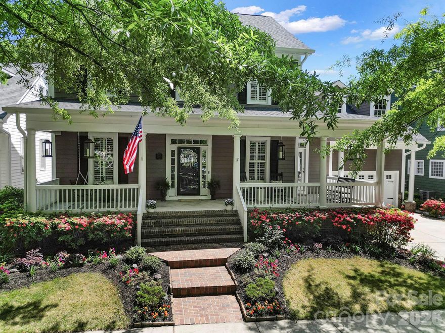 Welcome to this luxury listing in the highly sought after neighborhood of Baxter Village tucked away along one of the community's wooded walking trails. This Fully updated home features 4 bedrooms/5 bathrooms, plus office, craft room, and large bonus room that could be used as a 5th bedroom/home gym, theater room, etc. This home has the most amazing outdoor living with a private backyard backing up to protected wooded area, a salt water pool, screened porch, large patio area, enclosed garden area, potting station or outdoor kitchen with gas connection for grill, a full irrigation system, and a half bath accessible from pool area and garage. Out front there is a huge porch to sip your coffee, say hello to passing neighbors, or simply enjoy the view of the park directly across the street. Inside you will love the huge kitchen with extended breakfast bar which opens to the great room with 20’ ceilings & an extended dining room and sitting area. Kitchen and butler’s pantry cabinets have convenient slide-out shelves, and a second row of upper cabinets to take advantage of the 10’ ceilings. A second center island located in heart of kitchen features dual beverage fridges, appliances are KitchenAid Architecture Series, including the 6 burner gas stove top. Primary bedroom on main with dual closets and huge updated master bath, and each upstairs bathroom has also been completely updated. Hardwood floors throughout the first floor and new carpet and hardwoods just installed upstairs. Home has been recently painted inside and out, new roof, plantation shutters throughout, and even has an encapsulated crawl space, and 2 large walk-in attics for easy storage. Garage is extra-large also almost a tandem, and will easily fit 2 cars and a golf cart, with epoxy floor ready for that cool new toy! Just minutes from highway access, amenities, restaurants, and shopping this home truly has it all for accessibility, relaxation, and entertaining. Welcome home!