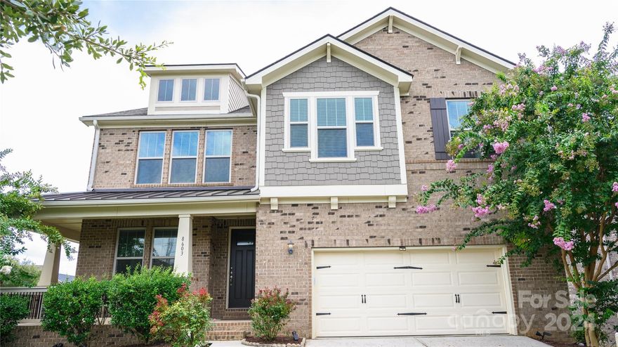 This stunning Brunswick II with a finished basement House, Located in the highly desirable Blakeney/Ballantyne area and prestigious School district of South Charlotte  offers 6 bedrooms, 5 bathroom , a family room, and a spacious game room—perfect for movie nights or sleepovers. The owner’s suite features a sitting room and dual vanities in the luxury bath. This home is known for its energy-efficient features, North-east front entrance, Corner lot, Finished basement with hardwood floors and a full bath, Numerous upgrades, Irrigation system, Fenced backyard with a full play area set and privacy trees, Additional office/toy room besides the bonus room. UPDATED MEASUREMENTS ATTACHED.  NEW Range Hood INSTALLED.