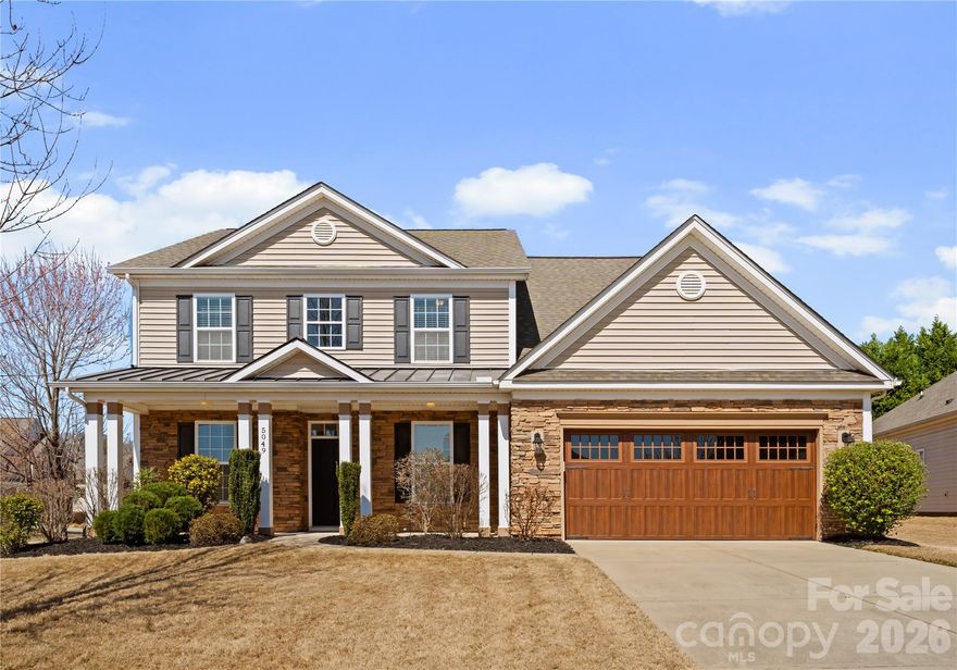 Located in the Lake Ridge community of Tega Cay, South Carolina, this 5 bedroom, 4 bath, traditional brick and vinyl home offers 3,079 square feet on an oversized 0.30-acre corner lot with sidewalks and walking trails throughout the neighborhood.

Built in 2010 and fully move-in ready, the home features a primary bedroom on the main level with wood flooring, dual vanities, a renovated primary bath with quartz countertops, frameless glass walk-in tile shower and soaking tub. 

The main level also includes a dedicated office with French doors, formal dining room and open-concept kitchen designed for entertaining. The kitchen offers granite countertops, stainless steel appliances, electric cooktop, double oven, new microwave convection oven, breakfast area and a butler’s pantry with granite countertops and secondary sink. The center island provides seating for four. Laundry room is located on the main floor.

Upstairs includes Four additional bedrooms plus a flexible bonus room suitable for media room, guest suite or home gym. All bathrooms have been upgraded. Ten-foot ceilings on the main level enhance natural light and spatial flow. Wood flooring on the main level and carpet upstairs.

Major systems include HVAC replaced in 2022 and garage door and motor updated in 2017. The exterior was fully repainted and includes irrigation, open patio and fire pit installed in 2018.

Lake Ridge HOA is approximately 800 dollars annually and includes Olympic-size pool with slide, clubhouse, tennis courts, basketball court and community walking trails.

Conveniently located approximately 10 minutes to Lake Wylie marina access, 30 minutes to Uptown Charlotte and 30 minutes to Charlotte Douglas International Airport. Close to Baxter Village and Kingsley shopping and dining. Two golf courses nearby.

Situated within the Fort Mill School District and positioned in the city limits of Tega Cay.