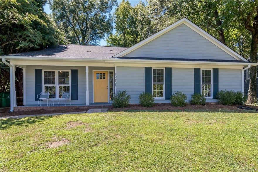 Beautiful newly renovated 3 bedroom 2 bath ranch with open floor plan.  2017 improvements include new roof, windows, fiber cement siding, privacy fence, paver patio, gutters, full remodel of kitchen and both baths, luxury vinyl plank flooring, carpet in secondary bedrooms, removal of popcorn ceilings, and new stone fireplace surround.  Openings between kitchen, dining room and living room have been enlarged to enhance the sense of connection between rooms.  New HVAC in 2016.  Ready to move in!