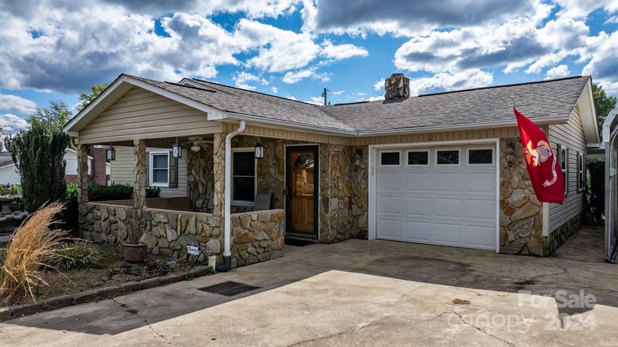 Welcome Home! This adorable home is in the charming community of Maiden that is the "Biggest Little Football Town in the World"! The entrance to the home is from a large inviting covered rocking chair porch. The home features a living room with a fireplace and leads into the eat-in kitchen. There are lots of cabinets plus the refrigerator is staying. The home has new LVP flooring throughout, except in the bathroom. The 3 bedrooms are well sized, and the bathroom has an updated oversized tile shower. The fenced backyard is great for entertaining, gardening, or just hanging out on the covered patio to read another chapter of your favorite book. You can also get out your telescope and do some stargazing from the open air sitting area in the yard. If you need more, the backyard has a building for your yard tools and extra storage, plus the home has a one car attached garage and a one car detached carport. Come visit Maiden and view this home.
