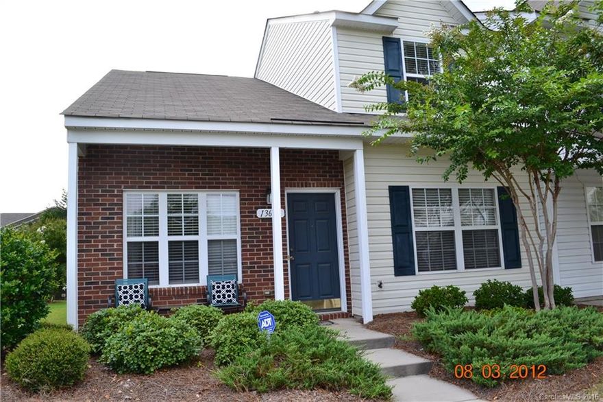 End unit with a great floor plan, Master on Main, back side of the complex, 2 large bedrooms up w/ amazing closet space, open great rm w/fireplace, washer/dryer & refrigerator will remain. Large storage room off the patio with a grassy area for you and your pets to enjoy. Rivergate shopping center is in walking distance, this would be a great place to call home.