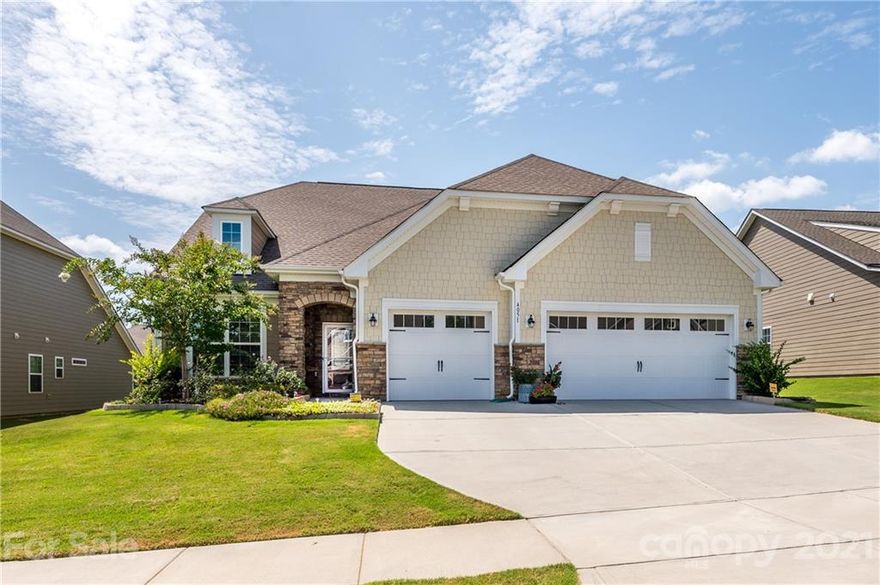 Gorgeous ranch home in the Treetops with 3 car garage featuring a gourmet kitchen with huge center island, quartz counters, subway tile backsplash, stainless appliances, double ovens & the desirable gas cooktop. Spacious breakfast area completes the chef's kitchen! Enjoy the open floor plan that includes home office, large dining room and another living space! The homeowners have added many additional extras including updated Lighting, added fan, can lights, blinds, high end luxury vinyl plank floors & custom built-ins. Relax on one of the highlights of this home... the additional 420 foot screened in porch with shed roof and a extended paver patio for grilling and entertaining! All this plus a professionally landscaped yard that's fully fenced for Fido. Featured amenities for this gated community include walking trails, lighted tennis courts, club house, lawn care, game rooms, outdoor pool, lake for kayaking, & so much more. You'll never run out of things to do in this neighborhood!