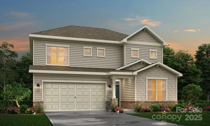 Introducing the Maple, a versatile two-story plan with an inviting open-concept layout. On the main level, the foyer welcomes you, flowing into a gracious dining area and a wide-open great room. The well-appointed kitchen showcases a large center island, plentiful counter space and a sizable walk-in-pantry. Additional main level highlights include a full bathroom, and a functional valet entry off the garage. Upstairs, you’ll find two secondary bedrooms—sharing a full hall bathroom—plus a multipurpose loft and a convenient laundry room. The elegant owner's suite showcases an attached deluxe bath with dual vanities, a benched shower and roomy walk-in closet.