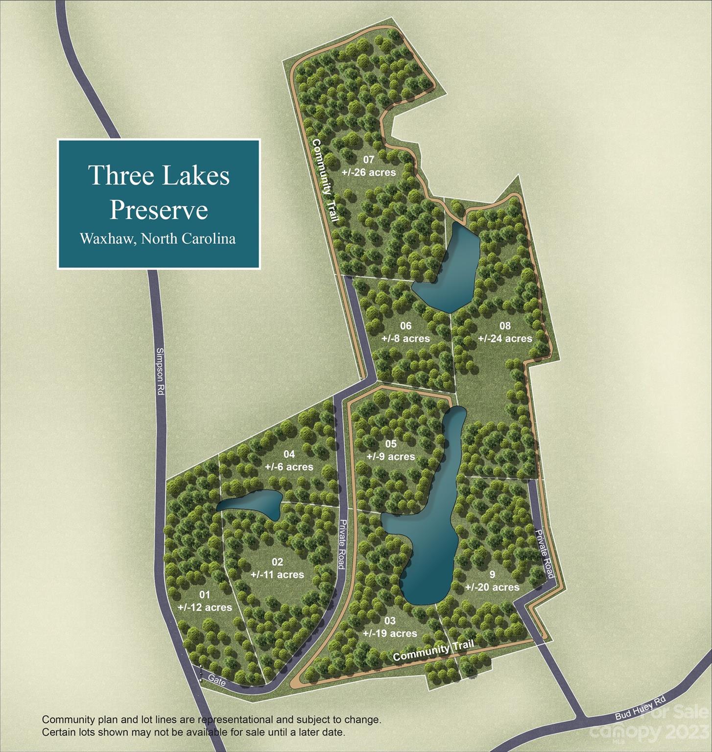 Three Lakes Preserve - Land