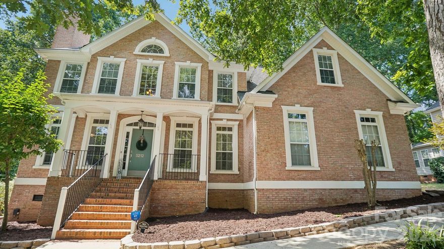 Welcome home to this beautiful brick residence in the desirable Shannamara community of Matthews!
Entering the spacious foyer with high ceilings you’ll find a
formal living room with fireplace to the left, which adapts as an office. The adjacent dining room connects to the kitchen boasting quartz countertops, stainless appliances, and a large island. The kitchen opens to the family room which connects to a screened in back porch, perfect for relaxing and unwinding. The expansive deck is great for entertaining family and friends and overlooks a large, fenced backyard which is nicely shaded with a cozy fire pit.  The main level also offers a bedroom, large laundry, and drop zone as you enter from the garage. The upstairs bedrooms offer great separation, with a 5th bedroom located over the garage which makes a great flex space and bonus room for movie nights and hangouts. Community offers a pool, clubhouse, golf course, fitness center, tennis courts and playground.