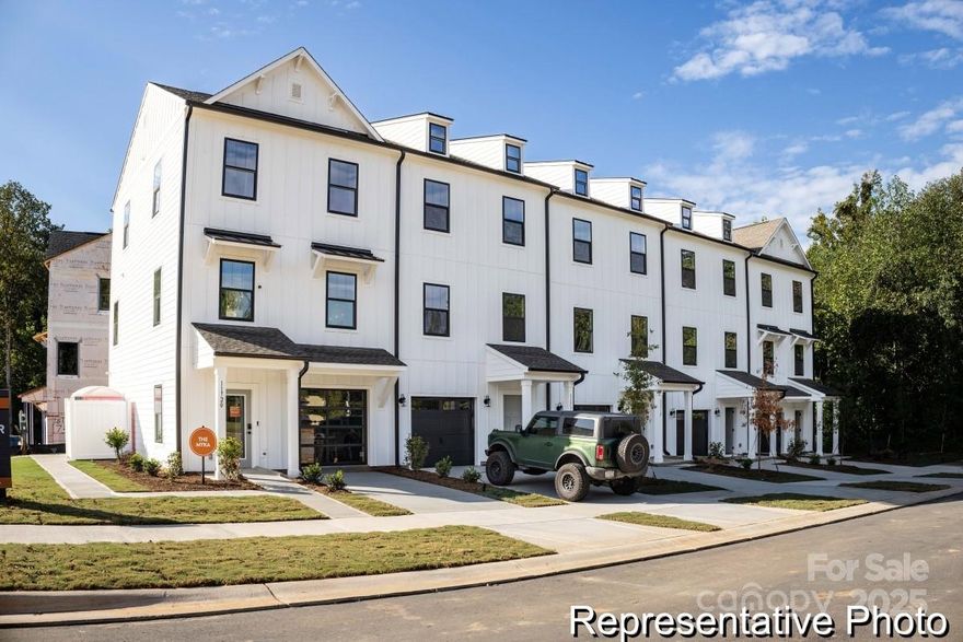 Discover Village at Reedy Creek, a charming new townhome community by True Homes, nestled in the heart of Charlotte, NC. This community offers a perfect blend of modern convenience and tranquil living, with thoughtfully designed townhomes and amenities that cater to your lifestyle. This versatile 1,451 ft Myka 3-story townhome features 3 Bedrooms, 2.5 Bathrooms, and a convenient 1st-floor foyer and access to oversized 1-car garage.  The main floor boasts 1/2 bath, large great room overlooking kitchen and eat-in nook with access to rear deck. The 3rd floor boasts a spacious Primary Bedroom with a private Bath, plus 2 additional Bedrooms, another full Bath, and Laundry closet. Ask us about zero down financing options!