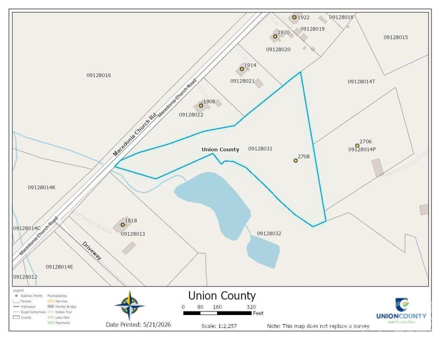 Nice lot to build home. on Macedonia church road near highway 601.
