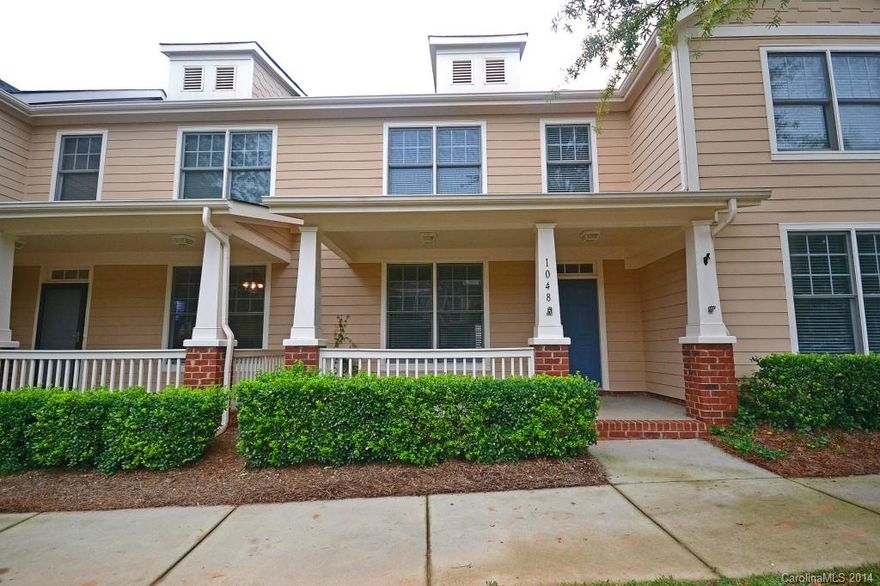 Baxter Village! Freshly painted town home in the heart of Baxter. Offers two bedrooms and 2.5 baths, front porch facing Market Street close to dining, shopping and short drive to Charlotte. Backyard features patio and fenced privacy. Community amenities include, pool, tennis, playgrounds and walking trails. It's a life style! Won't last, make this house your home.