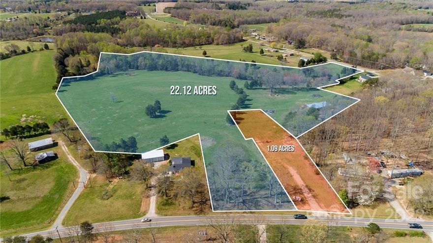 Beautiful 23.43 Acre Parcel Consisting of 2 Tracts. Tract 1 is 22.29 Acres & Tract 2 is 1.14 Acres According to Tax Records. The Entire Tract Has Approx. 243 ft of Road Frontage on Sherrills Ford Rd & 197 ft of Road Frontage on Hopewell Church Rd. 82x36 Pole Barn. This Beautiful Rolling Acreage w/Creek Is Perfect For Livestock, Small Subdivision, Mini Farm or Estate. Excellent Location Close to Shopping, Restaurants & Schools w/Easy Access to I-40.