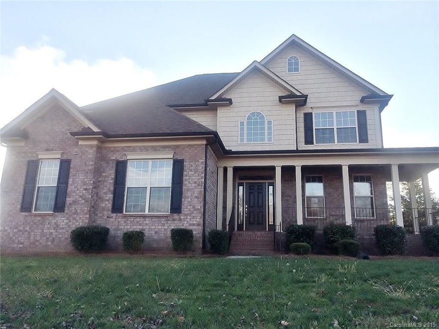 Beautiful brick 2-story home w/ wrap around covered front porch & rear deck. MBR suite / 3 bedrooms up w/laundry room. On main is large foyer; formal dining room w/ chair rail molding;
large kitchen w/ island and new SS wall oven/microwave combo and dishwasher, smooth cooktop, and tile backsplash. Lg. Sunroom or Breakfast area adjacent to another large area facing two sided fireplace facing kitchen. Flows nicely to Family Room. Hardwoods & tile on main. New carpet up. Fresh paint. Move in!