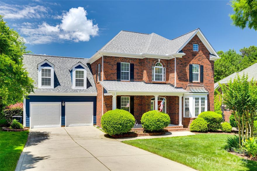 Backing up to the Tega Cay golf course, & with a wooded buffer for the ideal amount of privacy, this well maintained home is ready for you to make it yours! The rocking chair front porch greets you as you make your way in on prefinished wood floors, & are flanked by an office with french doors & dining space. The great room has tons of windows bringing in natural light, & looks out onto the expansive deck & flat backyard. Opening to a large kitchen & breakfast area surrounded by windows, gives you many spaces to enjoy the views! Upstairs there is an oversized bonus room for extra space, & the primary suite has dual closets & tray ceiling. Too many updates to mention, incl the whole home repiped, a gas stub out on the deck, wired for surround sound, termite bond, irrigation on all sides, & more! Tega Cay has no HOA dues & amenities including 10+ parks, beach & lake access, trails, optional swim club/pool with gym, golf, tennis, & easy access to the elementary school. Welcome home!