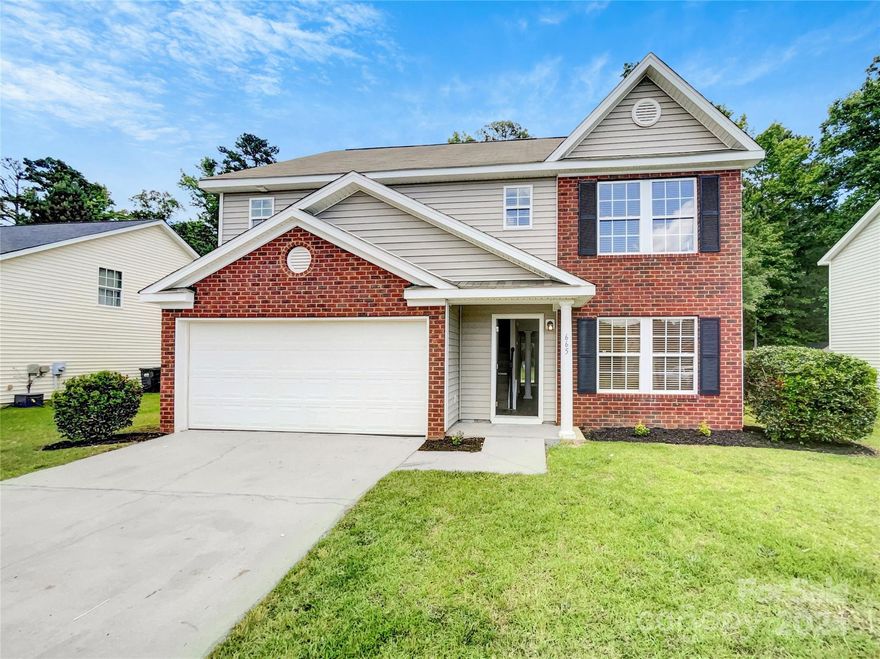 Seller may consider buyer concessions if made in an offer. Welcome to this traditional home has been wonderfully enhanced with modern touches. The welcoming fireplace adds warmth and character, while the neutral color paint scheme creates a peaceful atmosphere. The kitchen is a functional masterpiece with an island perfect for entertaining. The primary bathroom offers comfort with double sinks and a separate tub and shower. Outside, the patio allows for outdoor dining year-round, and the fenced-in backyard provides privacy and a private in-ground pool for relaxation. Partial flooring replacement enhances the home's appeal. This residence strikes a perfect balance of style, functionality, and comfort. Don't miss the opportunity to acquire a home designed for relaxed living in a beautiful space.