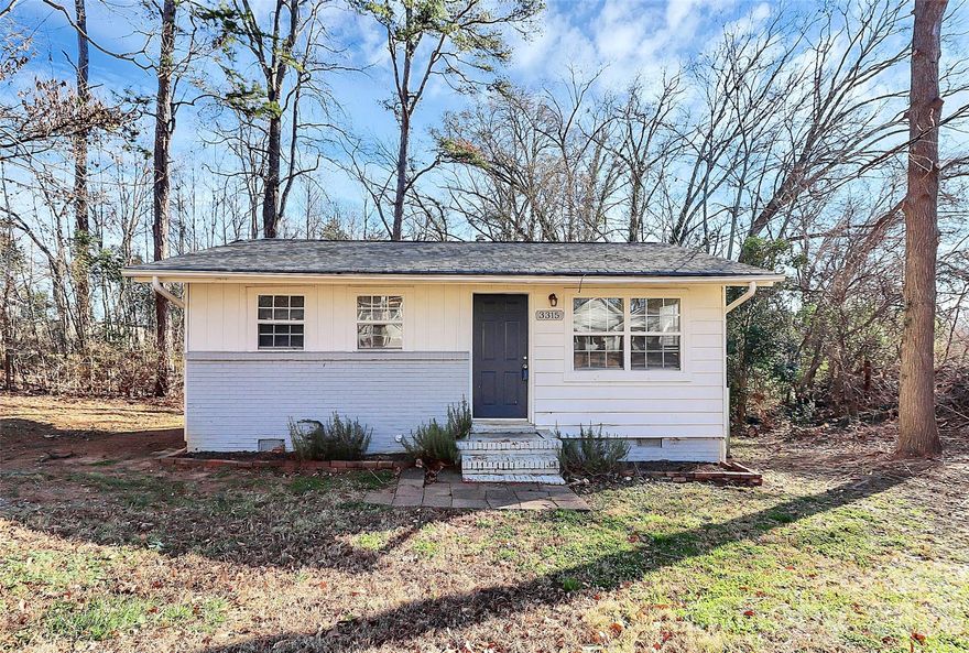 Welcome to a unique opportunity in Reid Park, one of Charlotte's fastest-growing neighborhoods-- and where small lots are selling for almost as much as this listing with a functioning home with a strong rental history on it! While this house won't blow you away with size, it is the very definition of efficient. Water heater was replaced in 2021, windows, bathroom, and flooring also are very recent upgrades. Home sits on top of a great crawlspace and the lot is oriented such that the home could easily be doubled or tripled in size into the backyard. Or, as it stands, could be a wonderful starter home or an income-producing rental. Ten minutes to Charlotte-Douglas International Airport AND ten minutes to Uptown is a tough ask, but 3315 Ross Ave. delivers!