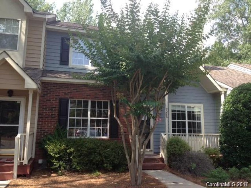 Available July 8th. This beautiful 4BR/3BA 2160 sqft townhome w/ basement, located in a tree-lined established Charlotte neighborhood Raintree. Kitchen w/ granite counter tops, hardwood,  stainless steel appliances, 18 inch Travertine stone tile in all baths and showers, w/ granite ctr tops. 2 fireplaces w/ stone, large deck with wooded backyard privacy, new carpet and smooth ceilings, freshly painted throughout. Rent includes water & sewer.