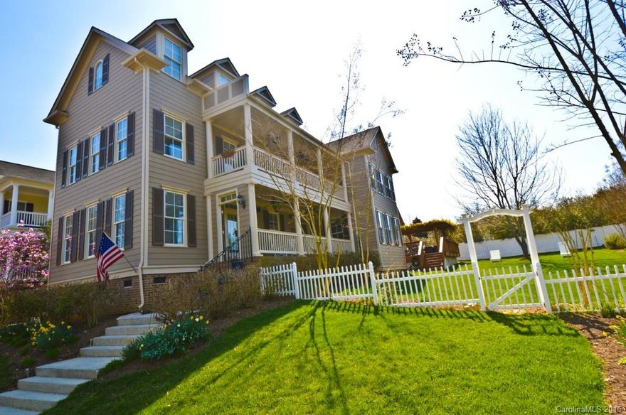 3-Story Charleston Style Home on a quiet cul-de-sac in the heart of Baxter Village. Interior features galore! Huge private deck of nearly 500 sf while looking onto one of the community's walking trails and natural areas!  Walk to restaurants, shops, library, and YMCA.