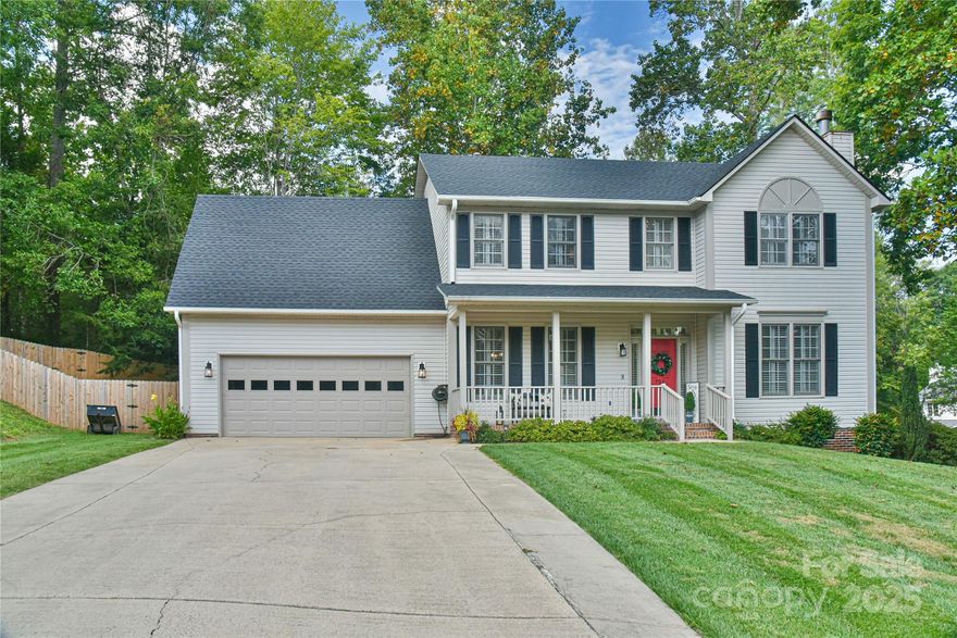 Many upgrades in this beautiful home in the sought-after Windsor Forest subdivision. Homeowners have completely redone the kitchen with custom cabinets, granite counters with custom island and GE Profile appliances. Lots of new canned lights throughout the home to really brighten up the interior. A 6 foot wood fence was install last year making this a perfect home for pets. A new roof was put on in Dec of 2024 as well. Laundry was moved upstairs for ease of use as well.  Don't miss your opportunity to make this one your home. Upstairs is an oversized primary bedroom with a custom subway tiled shower w/ dual shower heads. This home offers comfort and elegance!