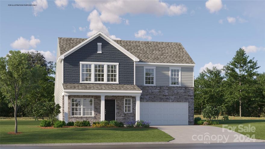 Brand new community in a beautiful country setting. The Browning plan offers a primary bedroom downstairs, spacious open floorplan with a large great room and kitchen with quartz countertops, single bowl sink, gas range and subway tile backsplash.  Main floor laundry room. Walk-in shower and dual vanity as well as large walk-in closet in the primary bedroom. Don't miss this opportunity to live in a quiet beautiful community, with easy access to I-77 and Rock Hill and only 30 miles to Charlotte.