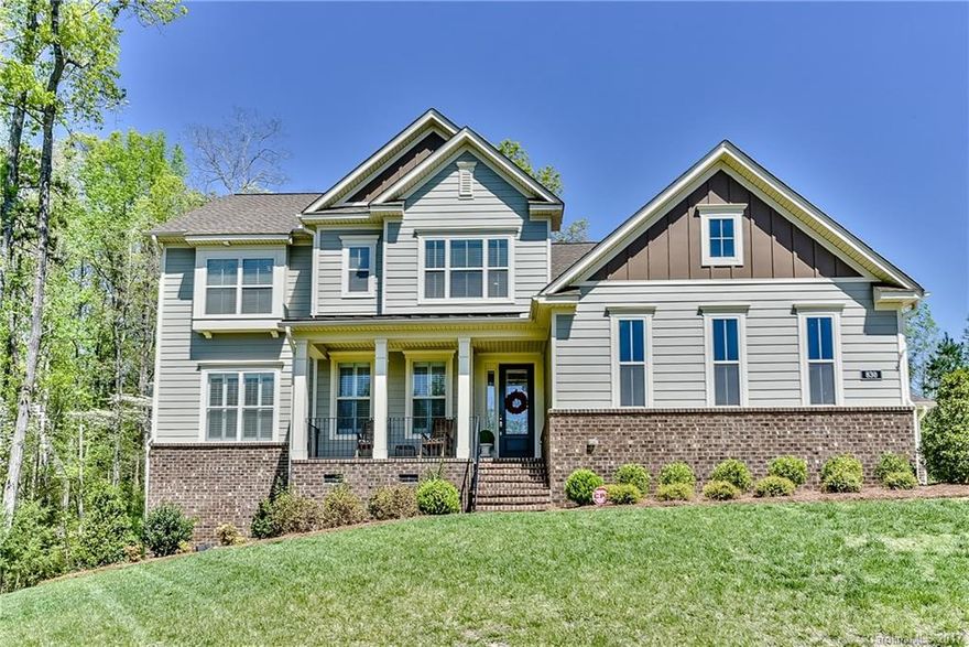 This beautiful home has it all! Coffered ceilings. Hardwoods throughout main floor living areas. Gourmet kitchen with stainless steel appliances. Large master suite with spa like bath and huge walk-in closet with built-ins. Loft area and media room upstairs. Rocking chair front porch & inviting screened-in back porch. All on private, cul-de-sac lot in Forest of Fort Mill subdivision. And desired Fort Mill School District!