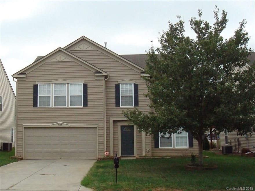 Great use of space - open floorplan featuring living & family room, eat-in kitchen & dining room & laundry room on main level w/2 car attached garage directly off the laundry room.  4 bedrooms, loft & walk in utility room with storage space on upper level.  HUGE master suite w/large walk in closet, double vanity/separate shower/tub.  New 80 gallon hot wtr heater, key pad entry, security system w/camera.  Walking distance to Nation Ford HS & convenient to shopping/restaurants & I-77.