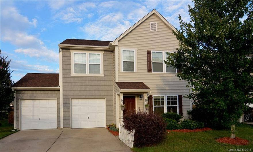 This home offers a beautiful, open floor plan downstairs and has four bedrooms upstairs.  The spacious kitchen has granite counter-tops and stainless steel appliances.  The large fenced in backyard is the perfect spot to entertain.