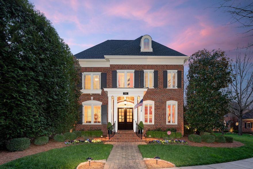 Entertainers dream home with incomparable details in gated Heydon Hall. Surrounded by lush landscaping on a beautiful corner lot, this outstanding home pairs well with sophisticated lifestyles that have a contemporary flair.  Step inside and your eyes are drawn to a backyard oasis that feels like a luxury hotel. The upgraded kitchen boasts a large wrap around bar and center island with built in microwave, a gorgeous Wolf range, built in refrigerator, Thermador wine tower that holds 98 bottles, and a butlers pantry with a refrigerator and freezer drawer.  Two Laundry areas - one on the main level and the second in the primary closet. The third floor is a complete guest suite with a 5th bedroom, full bath, loft area, and bonus room with a dry bar including a bar refrigerator and microwave. Gleaming hardwoods throughout! Be sure to check out the mud room, and fully finished garage with epoxy floor, and built in cabinets. Last but not least - the private pool/spa oasis - simply the best!