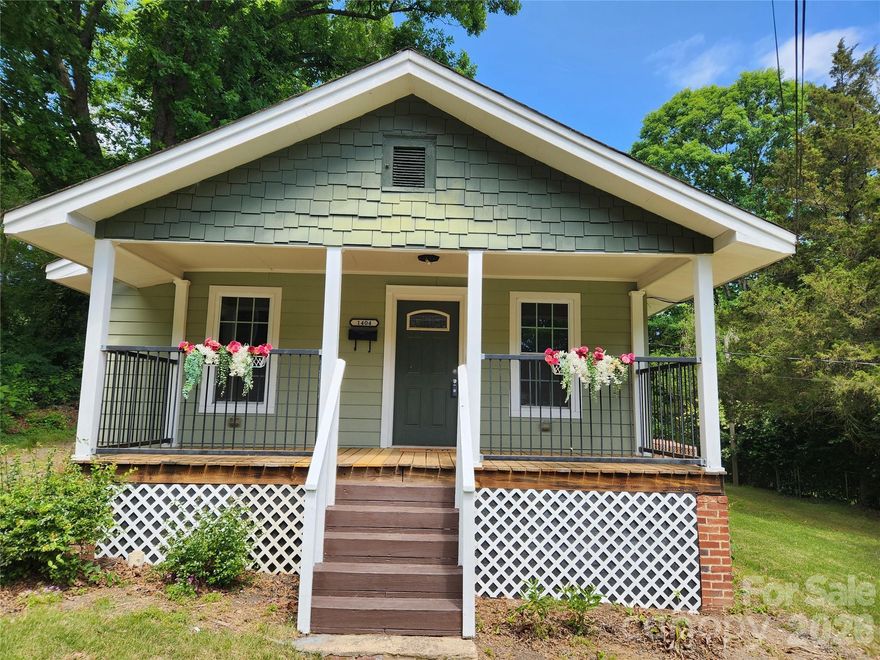Property has been an investment property but would be a great owner occupied property.
Seller updated electric, plumbing and floorplan aprox 10 years ago.  Floorplan has open living and kitchen area, large laundry room, two bedrooms, one bathroom. All appliances in kitchen remain. Rocking chair front porch, large side yard and wooden 10 x 10 deck off back door.