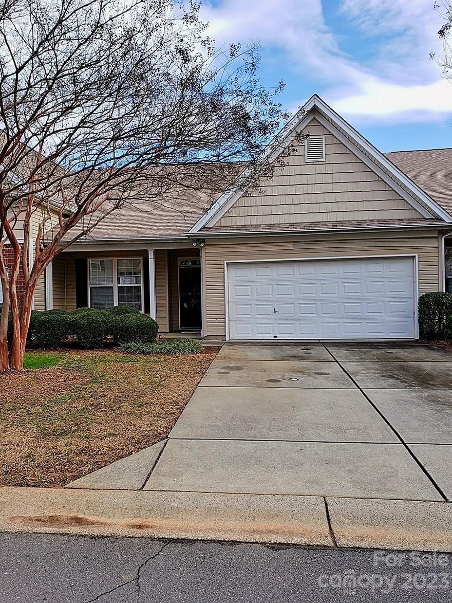 This home is a sensational opportunity! 3 BR 2BA and 2 car gar. 1 story home, open split bedroom plan. Plus **$5000 is being offered by seller,  to help with closing costs. Home has a large foyer with laminate wood flooring that guides you past the kitchen into the open great room with gas corner fireplace, laminate floor and vaulted ceilings. Patio is  off the great room. Kitchen has  a breakfast bar that divides the open kitchen from the large great room, and allows you to enjoy being a part of any event you choose to have in this very open space. Kitchen has a pantry & brk area. The laundry is off the kitchen and has a washer & dryer. The bedroom/bonus has a double door entry off foyer, it does not have a closet or window and can have several other great uses. The primary bedroom has vaulted ceilings, laminate wood floors, large walk in closet, and a BR with garden tub & sep. shower.  The front entry has a covered porch.