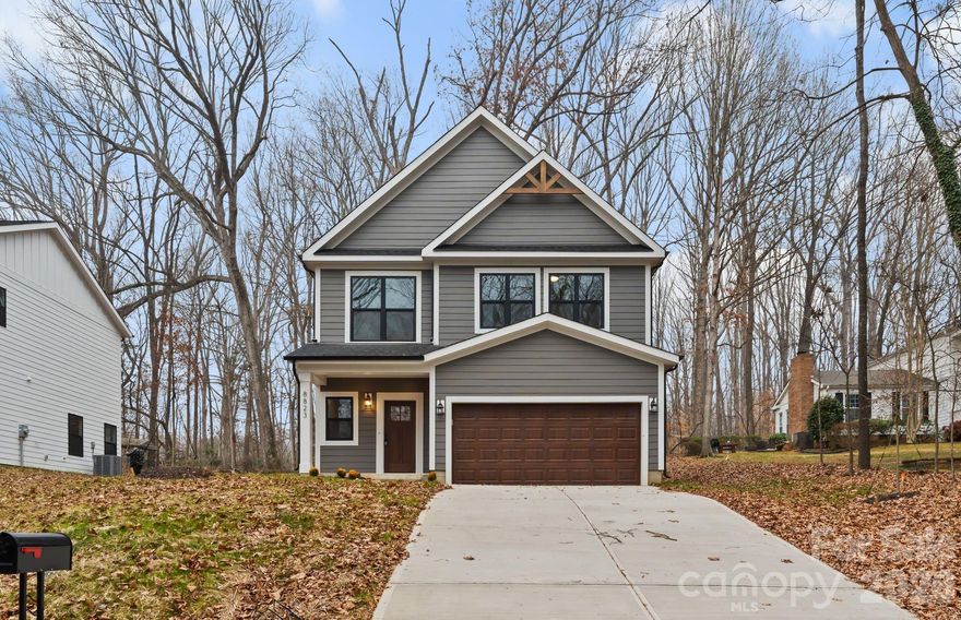 Brand-new 2025 construction situated on approximately 0.28 acres, offering refined design and quality craftsmanship throughout. The OPEN main level is filled with abundant natural light and features a contemporary kitchen appointed with quartz countertops, stainless steel appliances, a farmhouse sink, and timeless shaker-style cabinetry. A large center island flows seamlessly into the dining and living areas, creating an ideal space for everyday living and entertaining while enjoying views of the backyard. Sleek modern finishes enhance the home’s clean, sophisticated aesthetic. The upper level offers four spacious bedrooms plus a versatile bonus room, including a well-appointed primary suite with a generous closet and spa-inspired bathroom. Conveniently located near Harrisburg Road, I-485, McKee Creek Greenway, shopping, dining, and several golf courses—delivering comfort, style, and convenience in a highly desirable setting with No HOA.