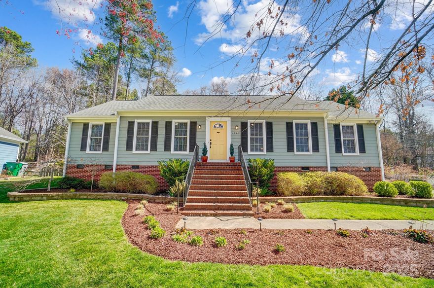 Welcome to this inviting 3-bedroom, 2-bath ranch home with an oversized 2-car garage—perfect for extra storage or hobbies. The upgraded kitchen features a farmhouse sink, soft-close cabinets, and a pass-through breakfast bar that opens to the family room, where a fireplace adds warmth and charm. There's also a formal dining room, ideal for hosting gatherings. The primary bathroom has been beautifully renovated with a custom shower featuring a sleek glass door, stylish tile work, and a modern vanity, creating a relaxing, spa-like feel. Step outside to a private, fenced backyard that feels like a retreat. The lawn is impeccably maintained, offering a lush, green space for relaxing or entertaining. Enjoy access to fantastic community amenities, including a clubhouse, pool, tennis court, playground, & swings—offering fun and relaxation for everyone. A one-year home warranty is included for added peace of mind. This home is ready for you to move in and enjoy. Schedule a showing today!