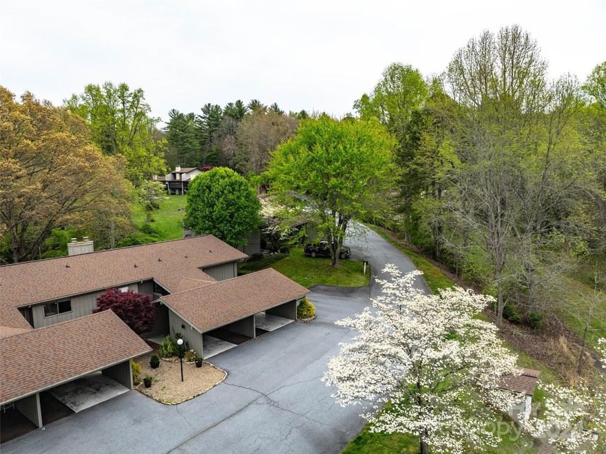 This charming home in the desirable Glen Cannon neighborhood is waiting for your personal touch! The spacious  primary suite with walk in closet and easy access walk-in tub encompass a spa like feel. There is a wood burning fireplace in the living room to enjoy on those chilly mountain evenings. The dining area is large enough for guests or savor your morning coffee in the breakfast nook. The enclosed porch or patio is also a perfect place to see the many white squirrels and wildlife in the area.