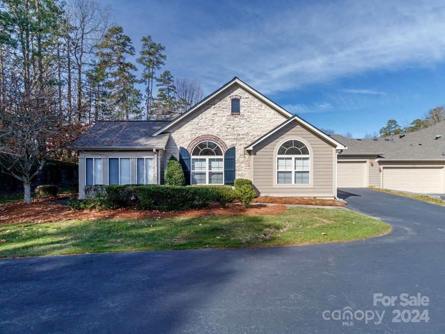 You will love this single level home in sought after Polo Club of Matthews - Freshly painted interior - open floor plan - 2 Bedrooms PLUS office and a sunroom Large primary bedroom - dual sinks in bath -- 2 car garage - built in cabinets in garage -  HVAC is 2 years old - Wonderful amenties including pool,clubhouse, and fitness room-Convenient to downtown Matthews which has a great farmer's market - Minutes to shopping, restaurants, and medical - Do not miss this special opportunity!!