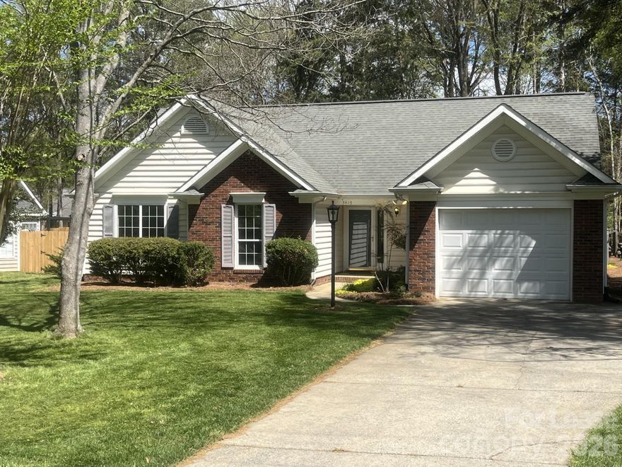 Great South Charlotte location just across the street from the Arboretum!  Hard to find Ranch home with 3 bedrooms and 2 baths. Nice level wooded lot with fenced back yard. All new paint and carpet throughout.  Located in Arboretum Crossing, a small neighborhood with no cut thru traffic.  Home has gas heat and gas hot water.  2 year lease is required.  Credit and Criminal checks will be run.  Previous rental references checked. Must be 25 or older. Home available by May 1, Owner/Broker.