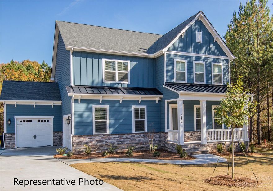 Very popular plan - The Pinehurst! This builders standards are most builders upgrades! Beautiful open floor plan with 10' ceilings down & 9' ceilings up. 8' Interior/Exterior doors. Gorgeous 4 BR / 3.5 BA has upstairs Owner Suite with Guest Suite on Main! Epicurean Kitchen w/large island & granite countertops, opens to family room with gas fireplace, & covered porch off dining area. Hardwoods throughout first floor (except Guest Suite), w/Guest Suite offering En Suite Bath. Study can also be used as formal dining. Owner suite has extra large, tiled walk-in shower, double vanities with granite countertops, & large walk-in closet. 2nd floor has spacious loft for fun, & media room for entertainment. All photos representative of previously built home & some details may differ. Items shown/listed in MLS may change before/during construction or based on buyer selections & may differ from final property on this site. Verify pricing/options w/builder agent.