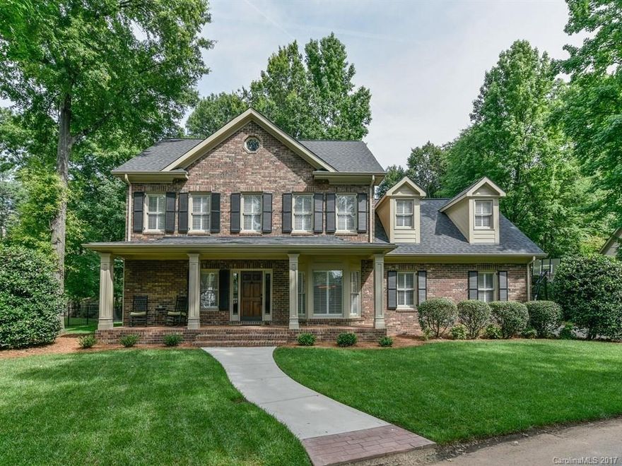 This Lovely home is located in the Cotswold neighborhood! The master bedroom is located on the main level! Breakfast area opens to the kitchen and great room with fireplace. Formal dining room. Upstairs has 3 bedrooms, foyer and bonus room. Home has security system and built in VAC capability. New roof, furnace, water heater and upstairs air conditioning unit in 2013. The beautiful and private backyard has deck, brick patio and sprinkler system. Must See!!