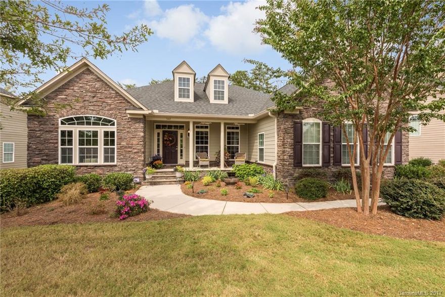 This immaculate home could be yours! Open floor plan with attention to detail. Natural light pours into each room. Floor to ceiling windows in the dining room. Gourmet kitchen with impressive cabinets, stainless steel appliances and granite countertops. Gorgeous fireplace. Charming study/library with built-in bookshelves. Large Master bedroom with tray ceilings and additional sitting area. Stunning landscape. Beautiful, private views from spacious back deck.