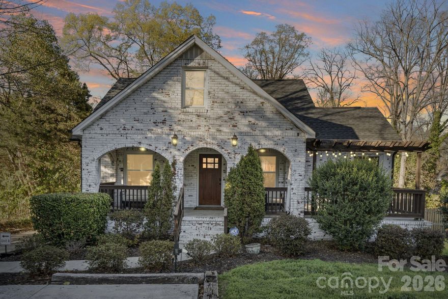 A rare combination of vintage character and true modern living!  This beautifully preserved and fully renovated 1947 bungalow tucked inside one of the city's fastest-growing and most exciting neighborhoods, just minutes from the energy of Uptown Charlotte. 

Renovated in 2018, the home features original richly refinished hardwood floors and a bright open-concept layout designed for comfortable everyday living. The chef's kitchen is equipped with a gas range, newer appliances, sleek granite countertops, and a cozy window seat for that morning coffee or quiet moments at home.

Very spacious primary suite complete with an en-suite bath designed to impress!  A deep soaking tub and a rainfall waterfall showerhead deliver a daily luxury experience without ever leaving home. The updates extend upstairs with 2 bedrooms and a full bathroom included in the 545 sq ft of heated and cooled space.  

The fully finished basement with its own private entrance is where this home becomes truly extraordinary. Whether you envision a wonderful guest retreat for friends and family, a private home office, a multigenerational living space, or short or long-term rental suite, the flexibility here is virtually unmatched at this price point near Uptown Charlotte. Every finish speaks to intentional, high-quality renovation work completed, meaning all the big-ticket items have already been done for you.

Ample off-street parking (at least 8 parking spaces), multiple EV charging stations, indoor & outdoor living, further enhances the living and hosting potential.

This neighborhood is in the middle of a remarkable transformation. Neighboring streets are seeing new construction, rising values, and growing demand from Charlotte's expanding community. Get ahead of the curve just 6 minutes from Bank of America Stadium, South End's light rail corridor, the best restaurants in Charlotte, and everything that makes city living worth it. This combination of character, renovation quality, income potential, and proximity to Uptown simply doesn't come around often.

Whether you're a first-time buyer, savvy investor, or professional craving character, walkability, and value appreciation, welcome to one of Charlotte's best-kept secrets!