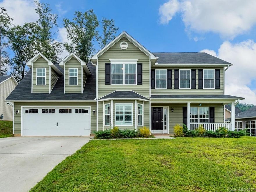 Great house with a fantastic lot that features mountain views and a large level, fenced in back yard. Location doesn't get much better than this- less than 5 mi to DT Weaverville & the Blue Ridge Parkway! Kitchen is flooded with natural light, breakfast nook, granite counter tops & SS appliances! Vaulted ceiling and mountain views adorn this master BR. Spacious fourth bedroom/bonus room above the garage boast dormers with mountain views to fit any buyers needs. This home is waiting for your TLC!