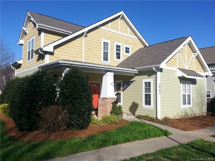 Location. Location. Location. Easy access to downtown, Ballantyne or Concord Mills. Just minutes from I 485. Enjoy carefree living in this nearly maintenance free patio home. Quality construction with many upgrades. This home looks brand new. New furnace, new A/C unit, new carpet, paint and fixtures. Tons of closet space. Floored attic areas. Lawn care is included in the HOA fee. Lake Park includes many parks, lakes and areas to walk. Quaint neighborhood park less than a hundred yards.