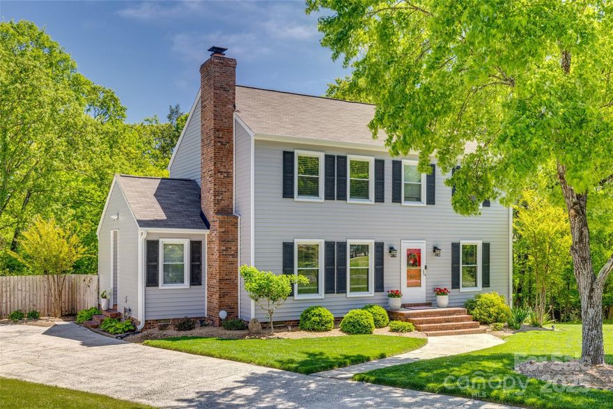 This home's style and modern updates will WOW you. Tucked on a quiet cul-de-sac in highly sought after Walnut Creek subdivision in South Charlotte. The home sits on a beautifully manicured, half-acre, fenced, private lot.  You'll love the expansive Travertine patio, and the 14x12 gazebo that conveys. Seamless indoor-outdoor flow makes it ideal for entertaining or peaceful evenings at home. The kitchen shines with premium stainless appliances and new recessed lighting. Primary suite features a sleek barn door and private bath. Fresh, light-filled rooms and new paint throughout. Major updates include roof, siding, windows(2019), HVAC(2020), Crawl space remediation(2020), water heater(2023).  Neighborhood has access to the McAlpine Creek Greenway, which connects to Ballantyne Bowl, Toringdon Shopping Center, and endless miles of trails—perfect for an active lifestyle. Minutes from the vibrant energy of Ballantyne, this home is a rare find for those who crave outdoor space, and style.