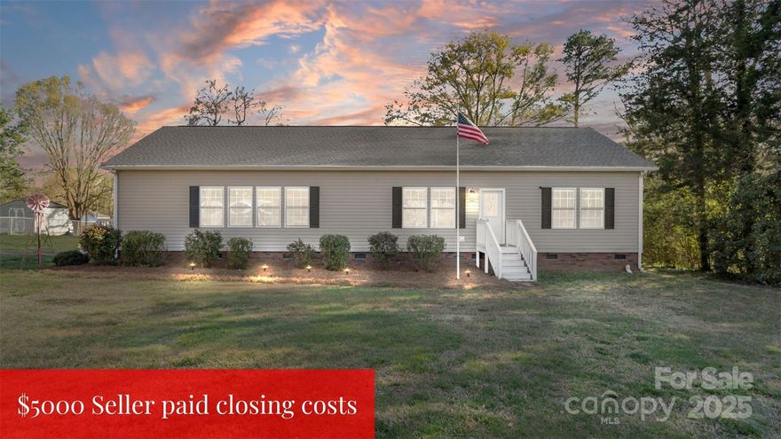 Welcome to this adorable 3-bedroom, 2-bath home, perfectly situated on a .52-acre lot in the charming town of Ranlo. Freshly painted and move-in ready, this home offers a spacious living room with a beautiful wood-burning fireplace. The generously sized kitchen is ideal for everyday living and easy entertaining, and includes a huge walk-in pantry for all your storage needs. The home’s thoughtful layout provides both comfort and functionality, with oversized walk-in closets offering plenty of space in the bedrooms. The primary bedroom features an ensuite bathroom with a stand-alone shower and a separate oversized tub. Step outside to enjoy the flat backyard, complete with a back deck that’s perfect for casual get-togethers. A wired storage shed adds even more convenience for tools, toys, or seasonal items. A new roof was installed in September 2024, offering peace of mind for years to come. Seller is offering 5k in Seller Concessions to all reasonable offers.