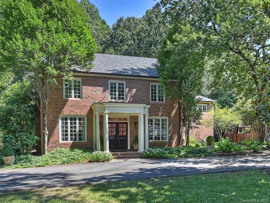 Classic meets modern in this Myers Park location- gorgeous deep .7 acre lot, minutes from Uptown & SouthPark. Every inch was renovated with precision to provide elegant and comfortable living. Chef's kitchen opens to the breakfast in the round and the family room. Tremendous master retreat. Upstairs recreation room.  Craftsman details, creative lighting, high ceilings, and custom cabinetry throughout. New porches and patio. Great outdoor living spaces. Covered walkways and entrances. Superb!