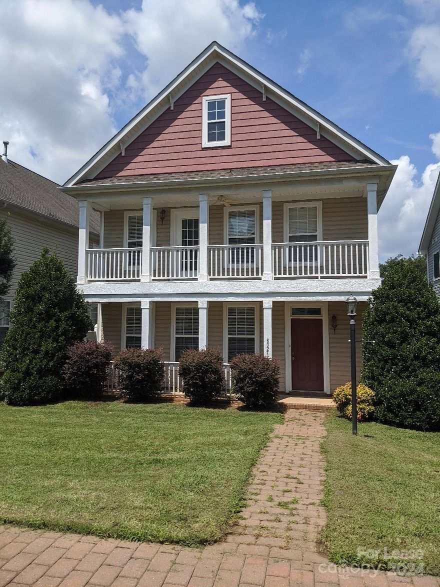 Convenient location in Huntersville. Hardwoods in living areas on main level. Beautiful arches throughout and upgraded kitchen including granite. Three bedrooms plus an additional living area upstairs. Balcony access from master bedroom. Two car attached rear load garage. Pets: No more than two, no more than 40lbs full growth, no puppies under one year old. No Cats. $300 non-refundable pet fee.